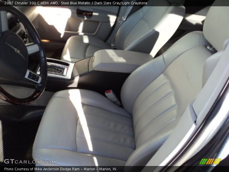 Steel Blue Metallic / Dark Slate Gray/Light Graystone 2007 Chrysler 300 C HEMI AWD