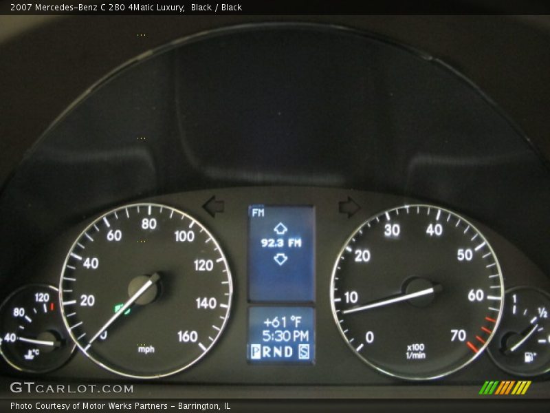 Black / Black 2007 Mercedes-Benz C 280 4Matic Luxury