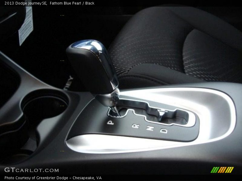 Fathom Blue Pearl / Black 2013 Dodge Journey SE