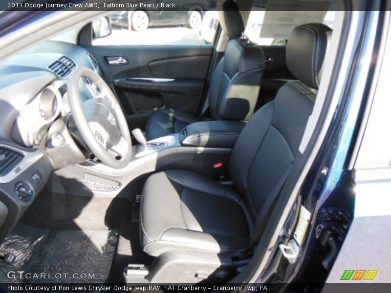 Fathom Blue Pearl / Black 2013 Dodge Journey Crew AWD
