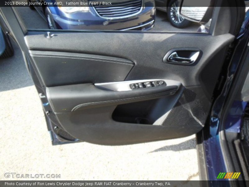 Fathom Blue Pearl / Black 2013 Dodge Journey Crew AWD