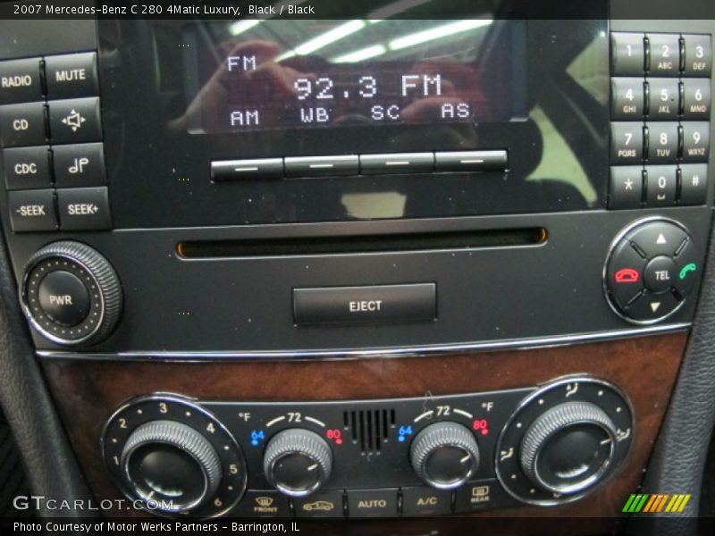 Black / Black 2007 Mercedes-Benz C 280 4Matic Luxury
