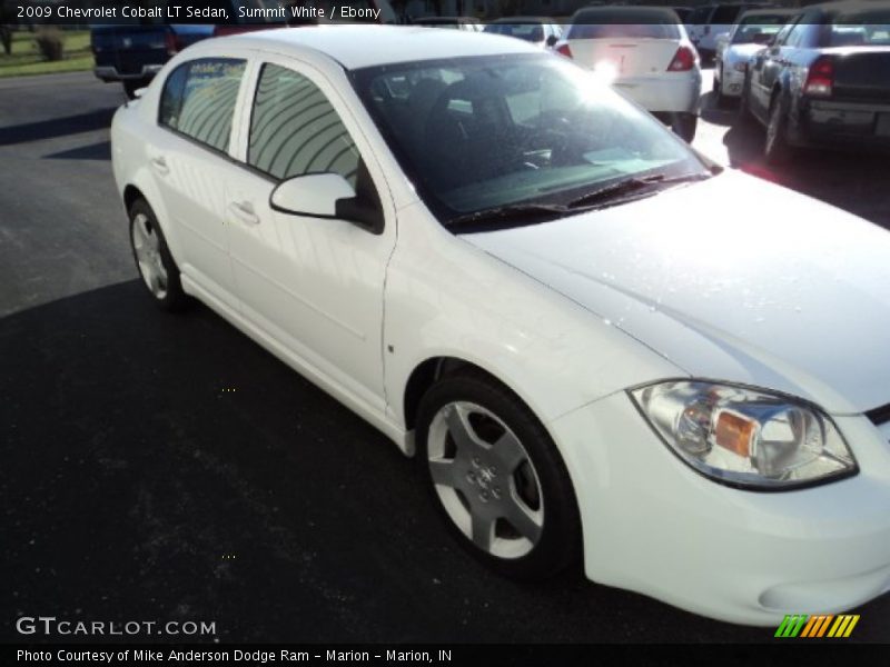 Summit White / Ebony 2009 Chevrolet Cobalt LT Sedan