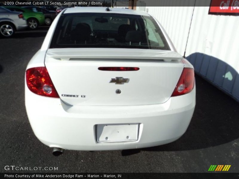 Summit White / Ebony 2009 Chevrolet Cobalt LT Sedan