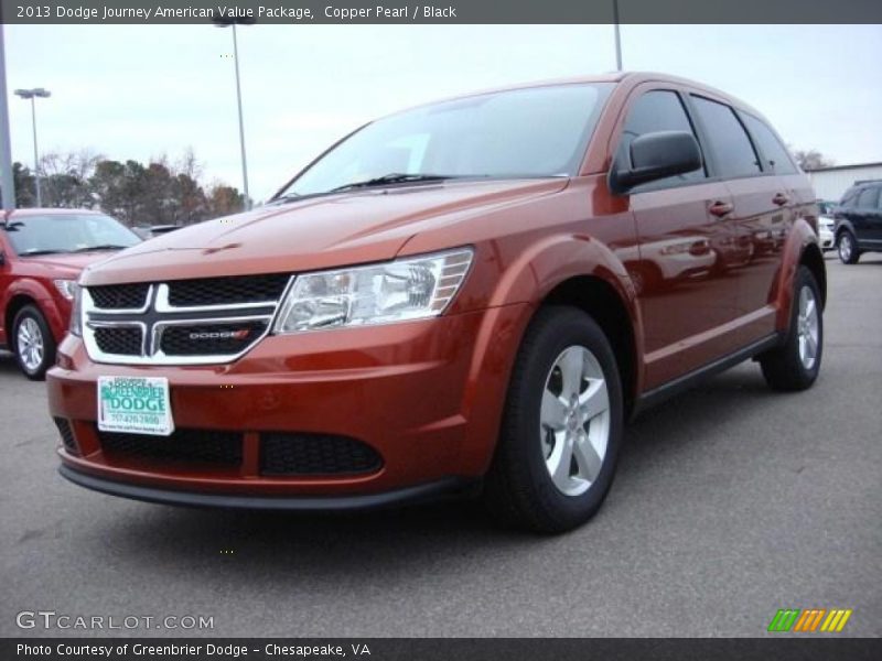 Copper Pearl / Black 2013 Dodge Journey American Value Package