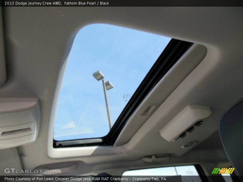 Fathom Blue Pearl / Black 2013 Dodge Journey Crew AWD