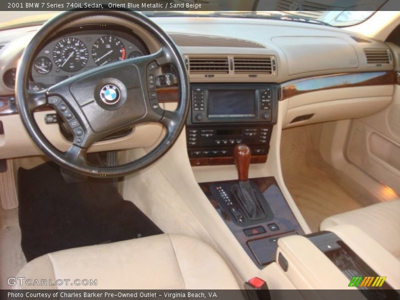 Sand Beige Interior - 2001 7 Series 740iL Sedan 