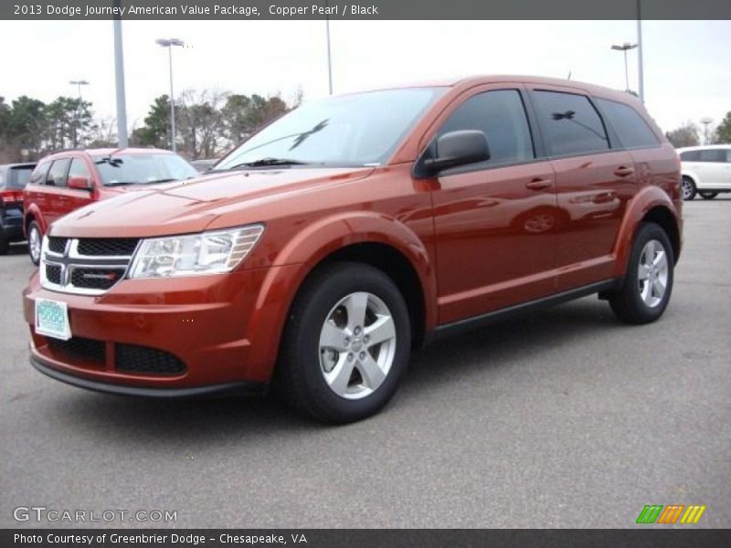 Copper Pearl / Black 2013 Dodge Journey American Value Package