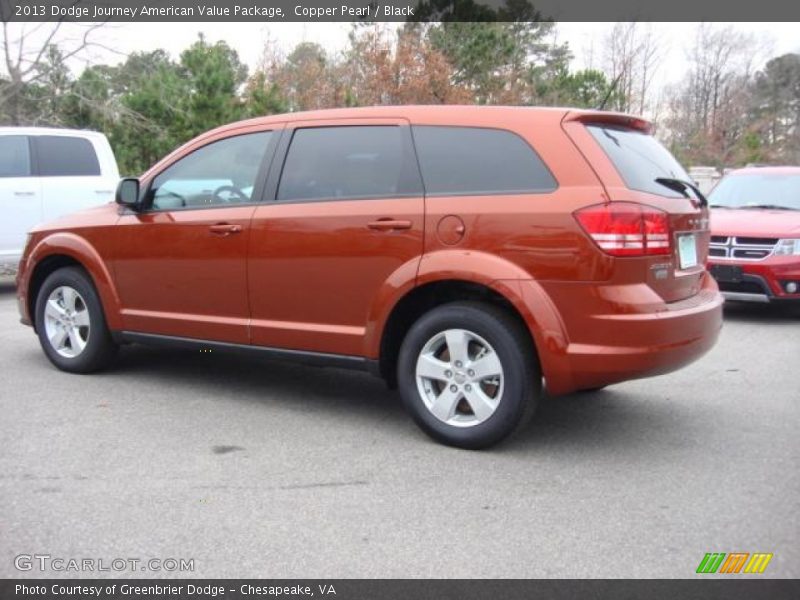 Copper Pearl / Black 2013 Dodge Journey American Value Package