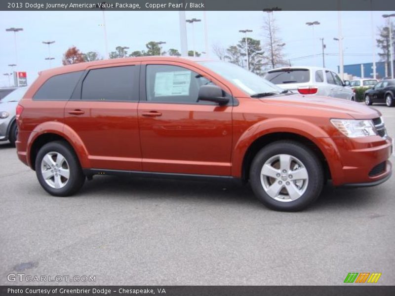 Copper Pearl / Black 2013 Dodge Journey American Value Package