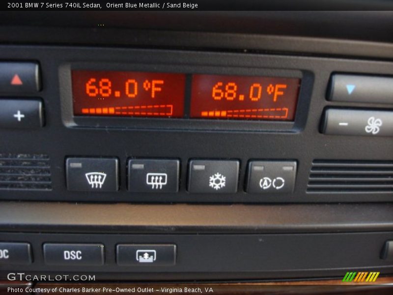 Controls of 2001 7 Series 740iL Sedan