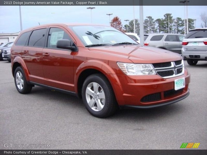 Copper Pearl / Black 2013 Dodge Journey American Value Package