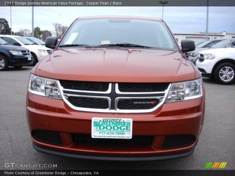 Copper Pearl / Black 2013 Dodge Journey American Value Package