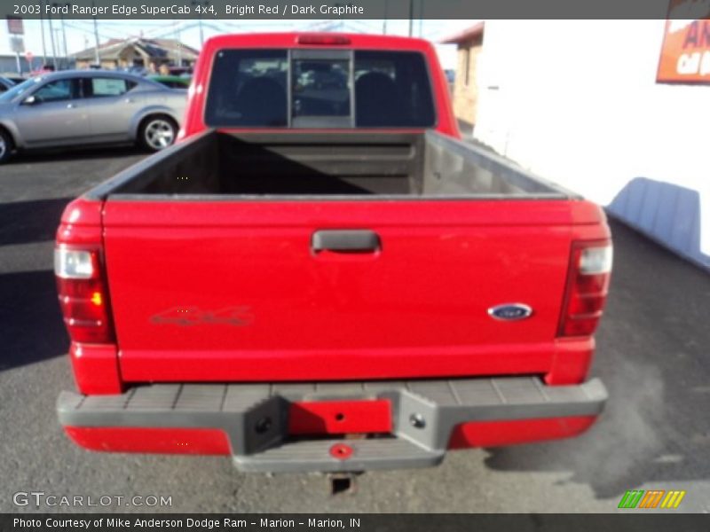 Bright Red / Dark Graphite 2003 Ford Ranger Edge SuperCab 4x4