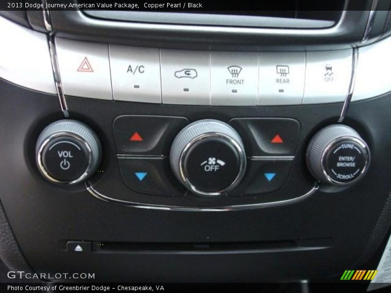 Copper Pearl / Black 2013 Dodge Journey American Value Package