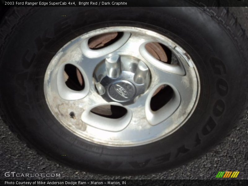 Bright Red / Dark Graphite 2003 Ford Ranger Edge SuperCab 4x4