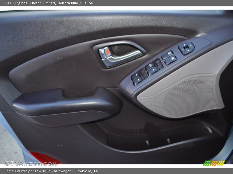 Aurora Blue / Taupe 2010 Hyundai Tucson Limited