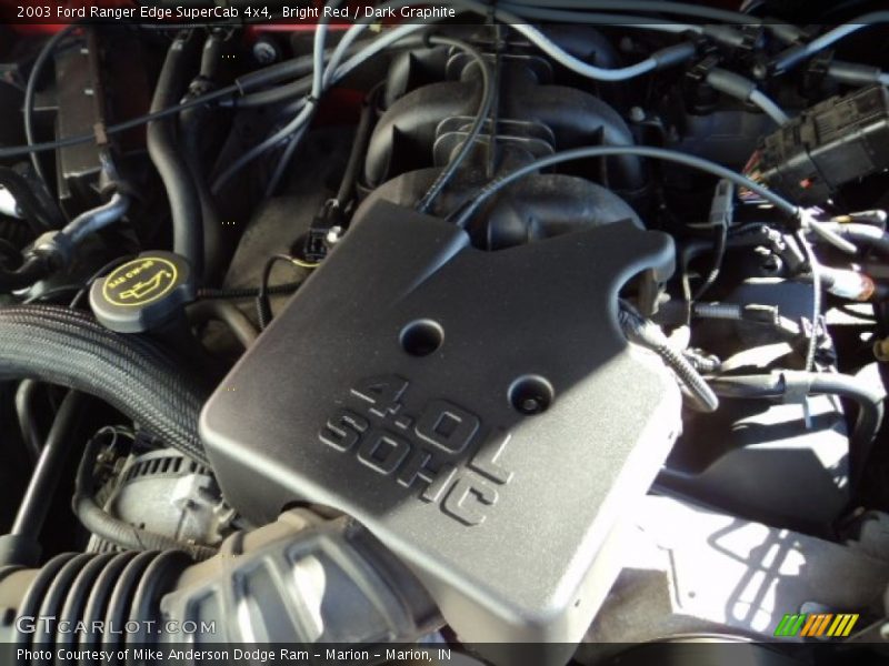 Bright Red / Dark Graphite 2003 Ford Ranger Edge SuperCab 4x4