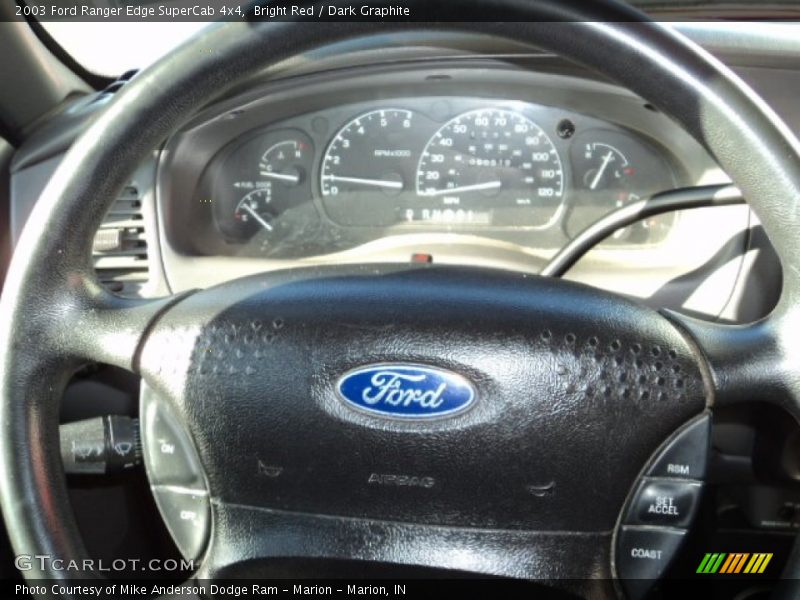 Bright Red / Dark Graphite 2003 Ford Ranger Edge SuperCab 4x4