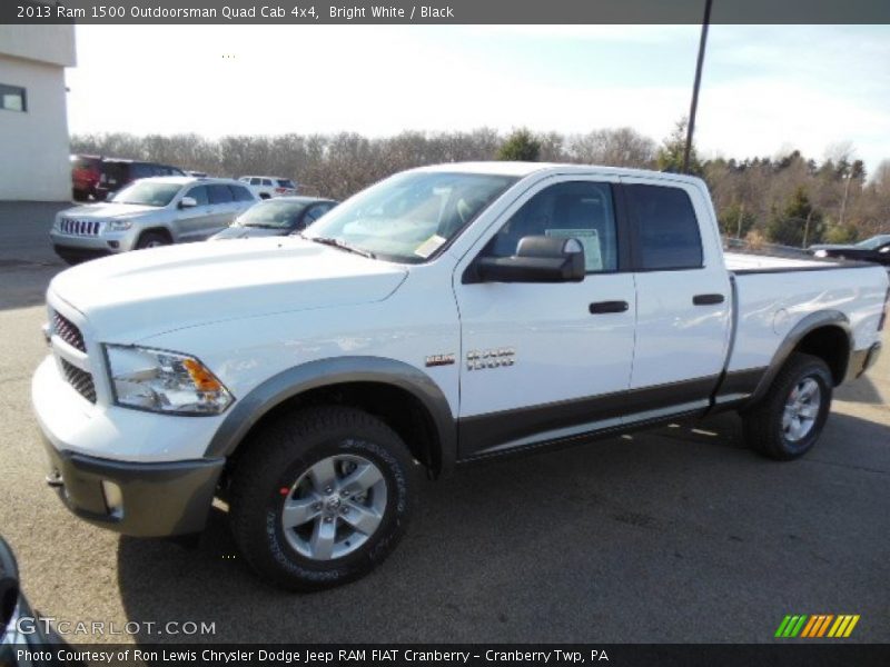 Bright White / Black 2013 Ram 1500 Outdoorsman Quad Cab 4x4