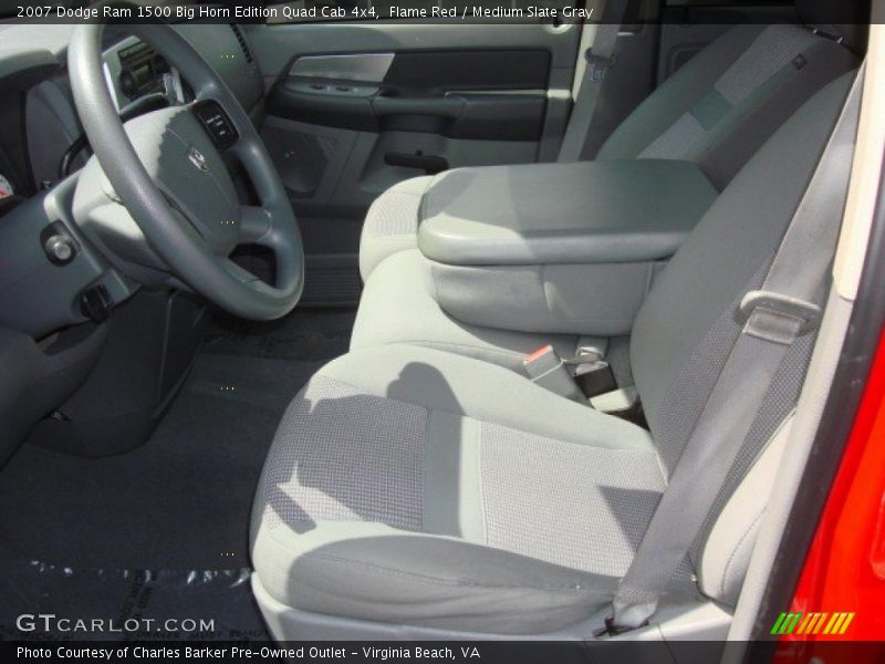 Flame Red / Medium Slate Gray 2007 Dodge Ram 1500 Big Horn Edition Quad Cab 4x4