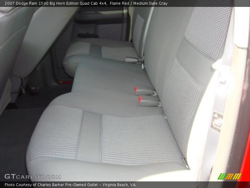 Flame Red / Medium Slate Gray 2007 Dodge Ram 1500 Big Horn Edition Quad Cab 4x4