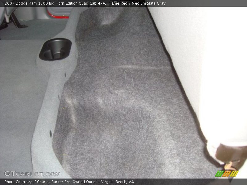 Flame Red / Medium Slate Gray 2007 Dodge Ram 1500 Big Horn Edition Quad Cab 4x4