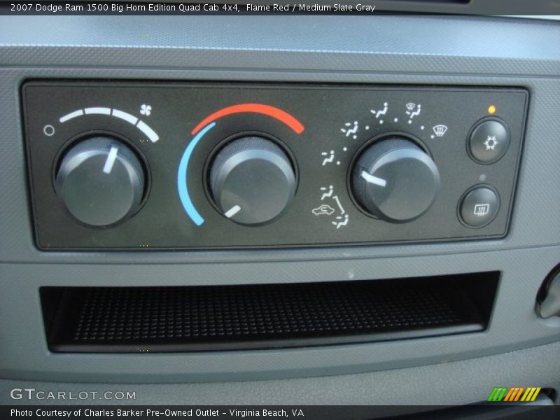 Controls of 2007 Ram 1500 Big Horn Edition Quad Cab 4x4