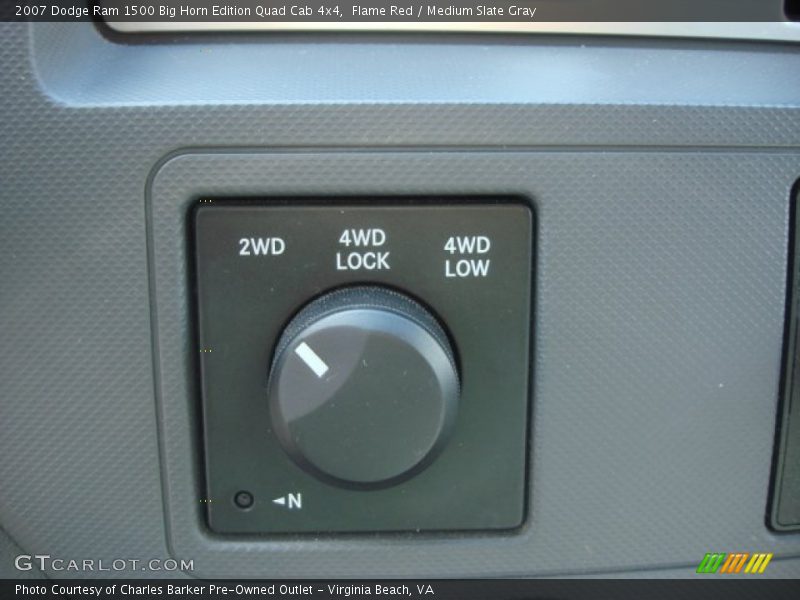 Controls of 2007 Ram 1500 Big Horn Edition Quad Cab 4x4