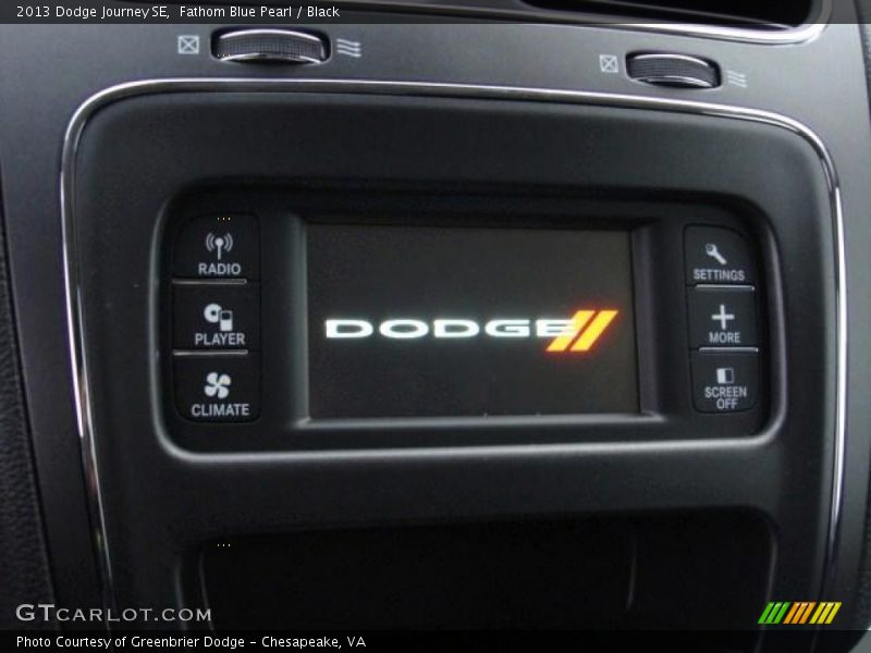 Fathom Blue Pearl / Black 2013 Dodge Journey SE