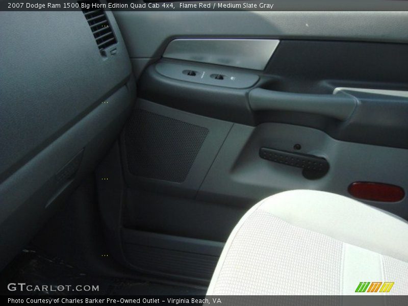 Flame Red / Medium Slate Gray 2007 Dodge Ram 1500 Big Horn Edition Quad Cab 4x4