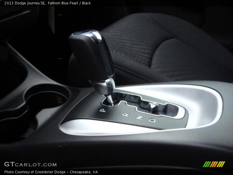 Fathom Blue Pearl / Black 2013 Dodge Journey SE