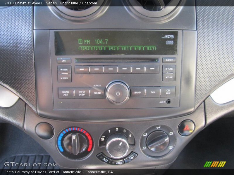 Bright Blue / Charcoal 2010 Chevrolet Aveo LT Sedan