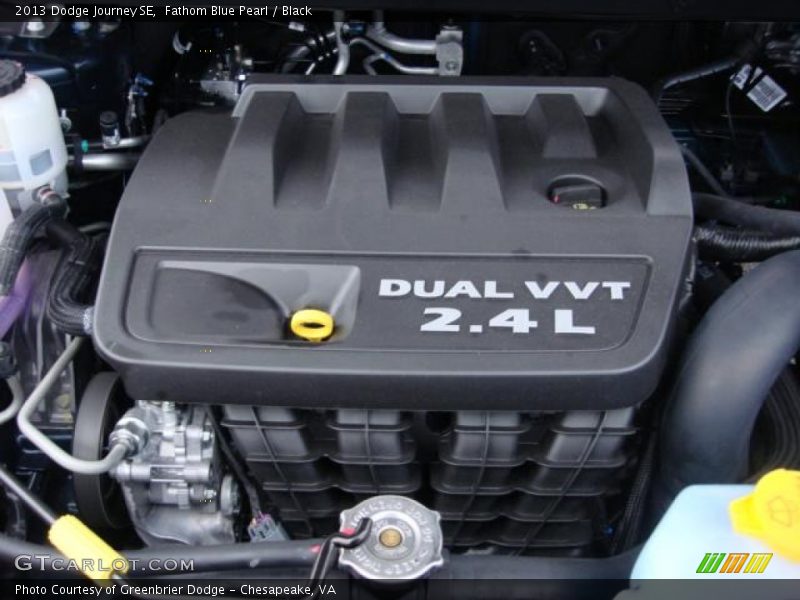 Fathom Blue Pearl / Black 2013 Dodge Journey SE