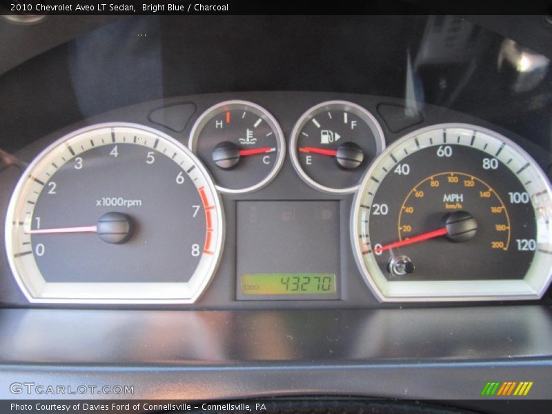 Bright Blue / Charcoal 2010 Chevrolet Aveo LT Sedan