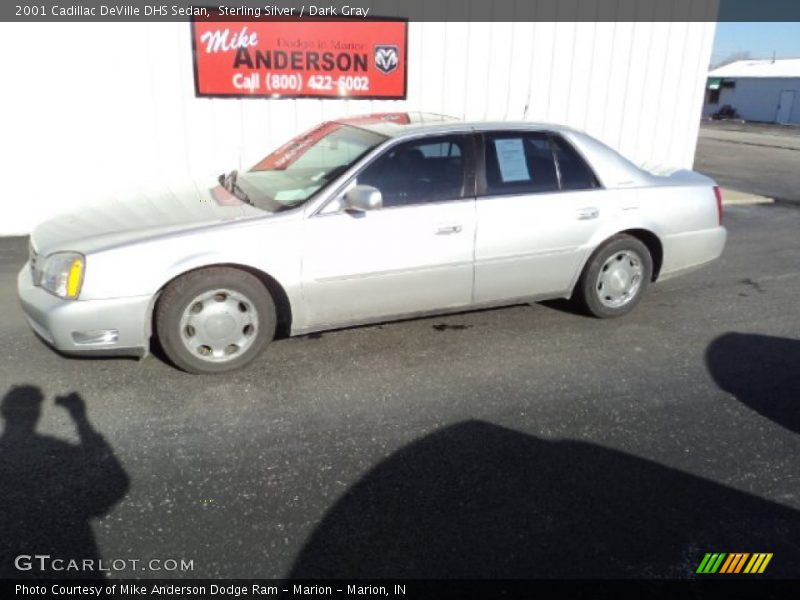 Sterling Silver / Dark Gray 2001 Cadillac DeVille DHS Sedan