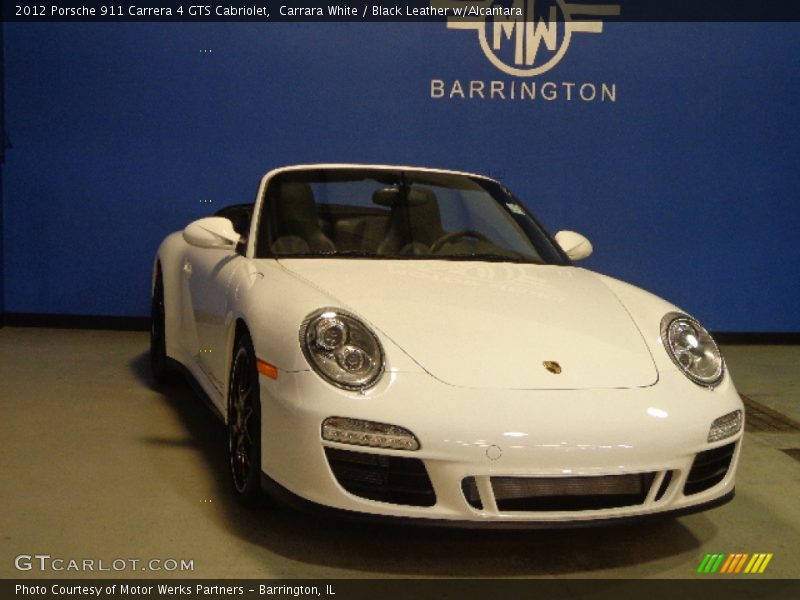 Carrara White / Black Leather w/Alcantara 2012 Porsche 911 Carrera 4 GTS Cabriolet