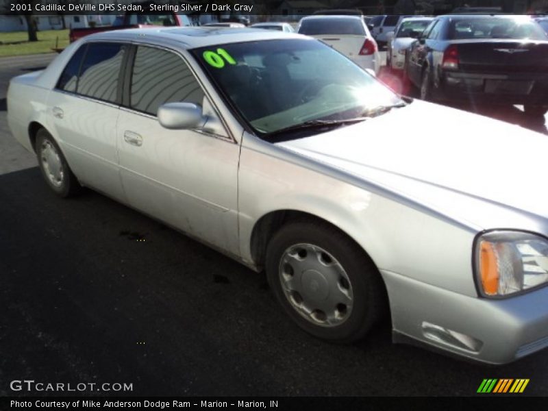 Sterling Silver / Dark Gray 2001 Cadillac DeVille DHS Sedan