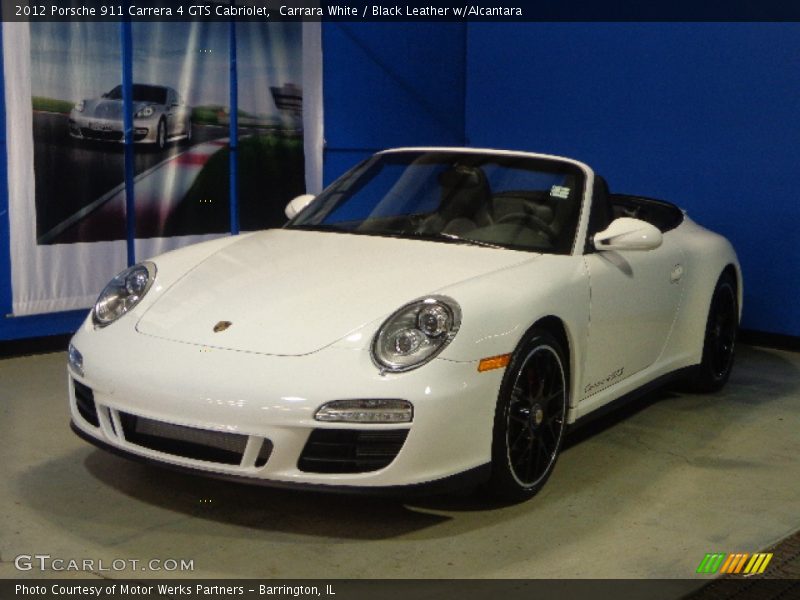 Carrara White / Black Leather w/Alcantara 2012 Porsche 911 Carrera 4 GTS Cabriolet
