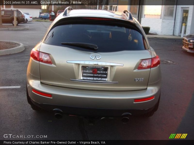 Golden Sand Metallic / Willow 2003 Infiniti FX 35 AWD