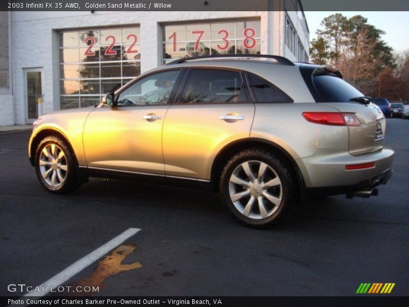 Golden Sand Metallic / Willow 2003 Infiniti FX 35 AWD