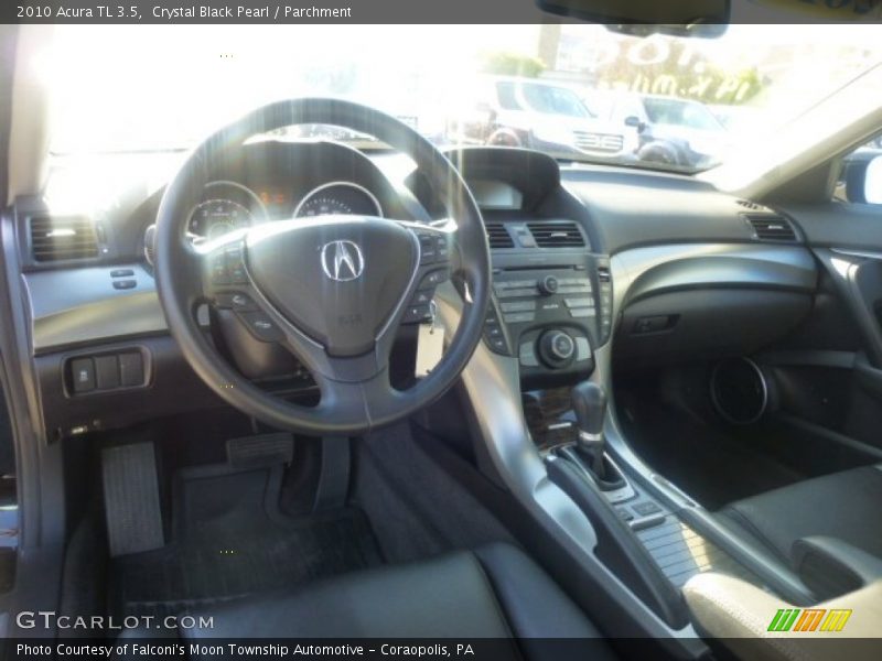 Crystal Black Pearl / Parchment 2010 Acura TL 3.5