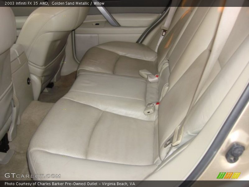 Rear Seat of 2003 FX 35 AWD