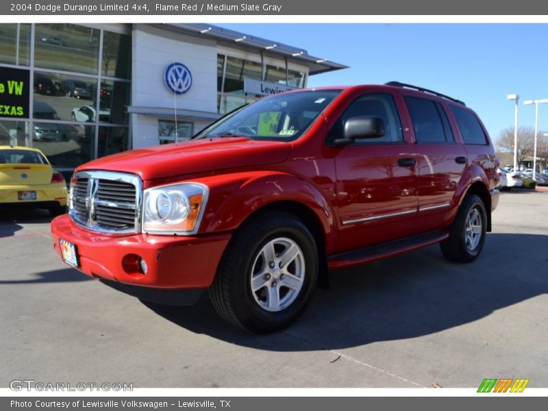 Flame Red / Medium Slate Gray 2004 Dodge Durango Limited 4x4