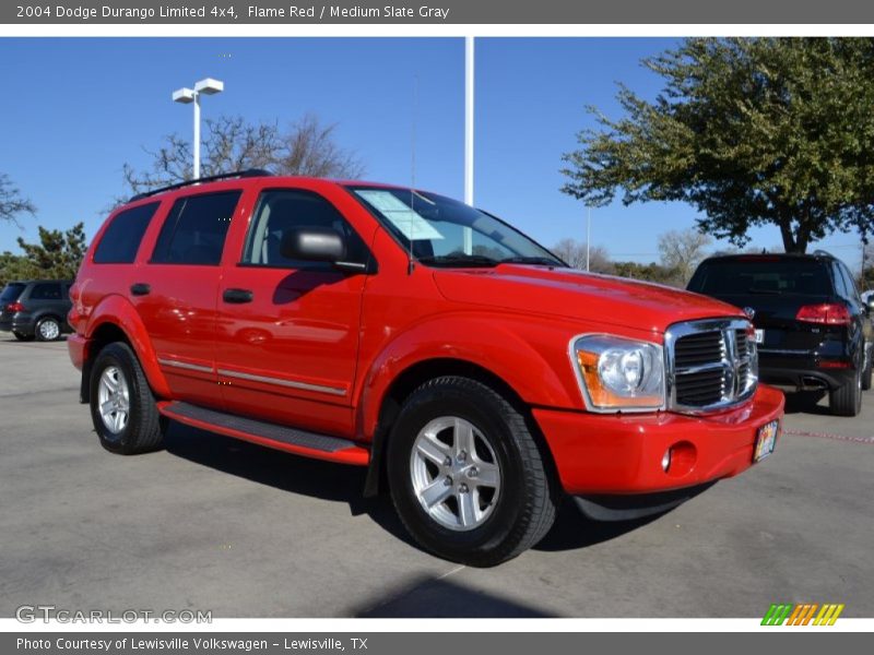 Flame Red / Medium Slate Gray 2004 Dodge Durango Limited 4x4