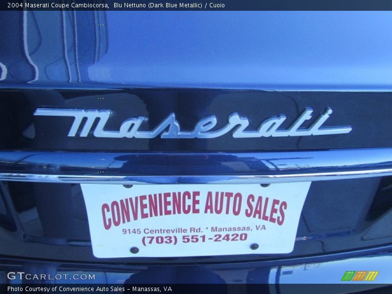 Blu Nettuno (Dark Blue Metallic) / Cuoio 2004 Maserati Coupe Cambiocorsa