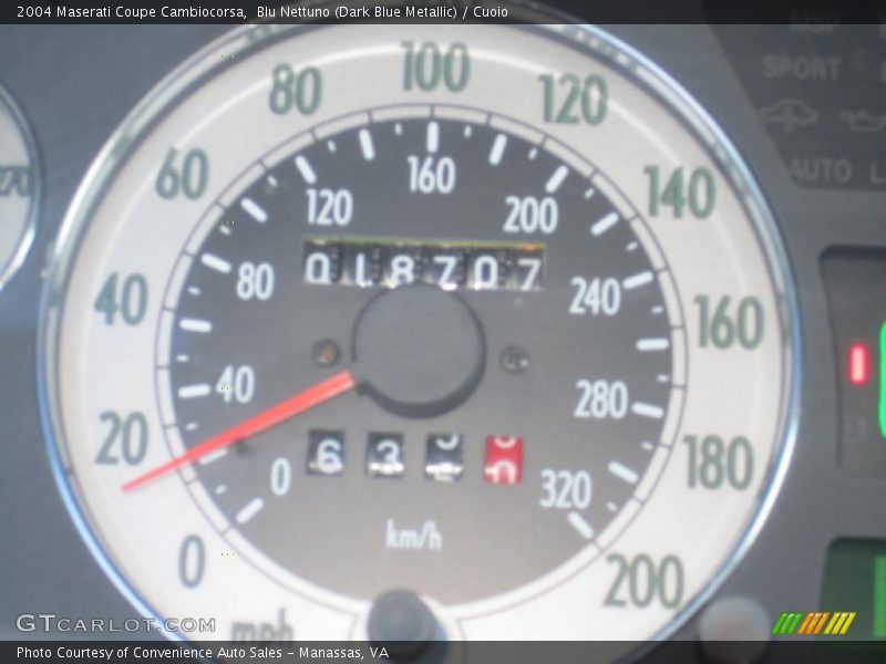 Blu Nettuno (Dark Blue Metallic) / Cuoio 2004 Maserati Coupe Cambiocorsa