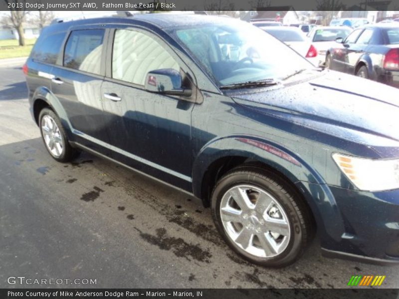Fathom Blue Pearl / Black 2013 Dodge Journey SXT AWD