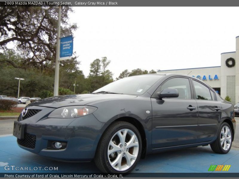 Galaxy Gray Mica / Black 2009 Mazda MAZDA3 i Touring Sedan