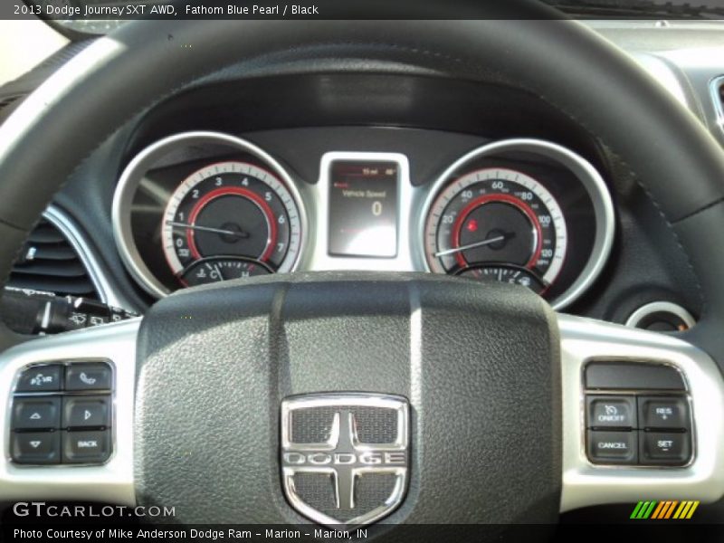 Fathom Blue Pearl / Black 2013 Dodge Journey SXT AWD